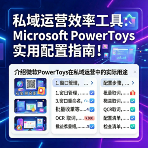 私域运营效率工具:Microsoft PowerToys 实用配置指南-网创星球