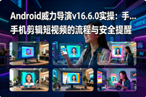 Android威力导演v16.6.0实操:手机剪辑短视频的流程与安全提醒-网创星球