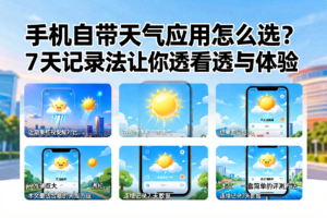 手机自带天气应用怎么选？7天记录法让你看透准确率与体验-网创星球