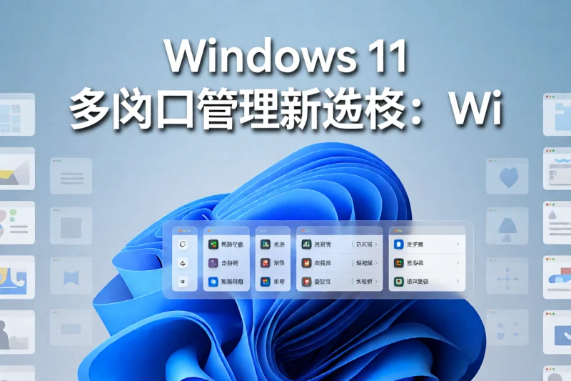 Windows 11 多窗口管理新选择:WindowTabs 标签化实战指南-网创星球