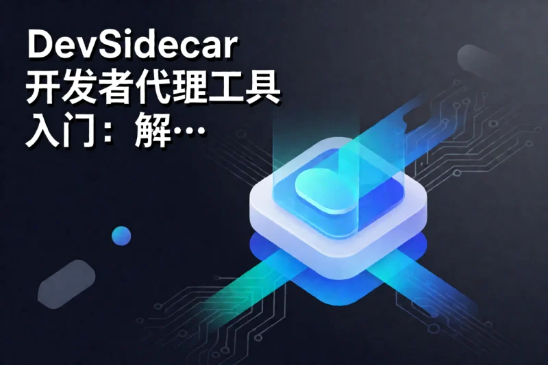 DevSidecar 开发者代理工具入门：解决 GitHub 与国内访问慢的方案解析-网创星球