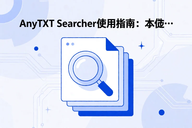AnyTXT Searcher使用指南：本地文档全文搜索的效率方案-网创星球