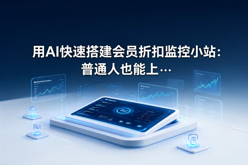 用AI快速搭建会员折扣监控小站：普通人也能上手的自动化提醒方案-网创星球