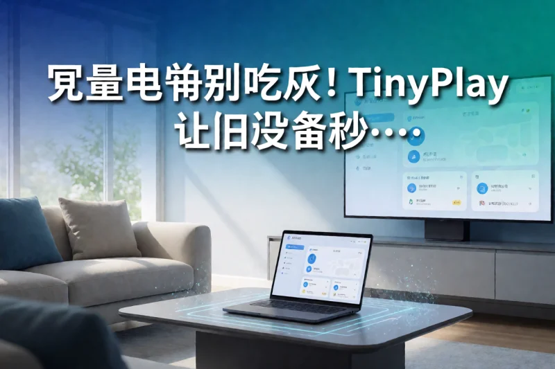 闲置电脑别吃灰！TinyPlay 让旧设备秒变客厅电视盒子-网创星球