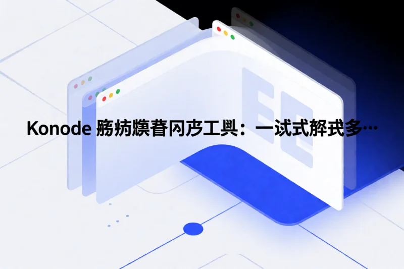 Konode 跨浏览器同步工具:一站式解决多浏览器数据碎片问题-网创星球