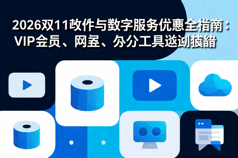 2026双11软件与数字服务优惠全指南:VIP会员、网盘、办公工具选购策略-网创星球