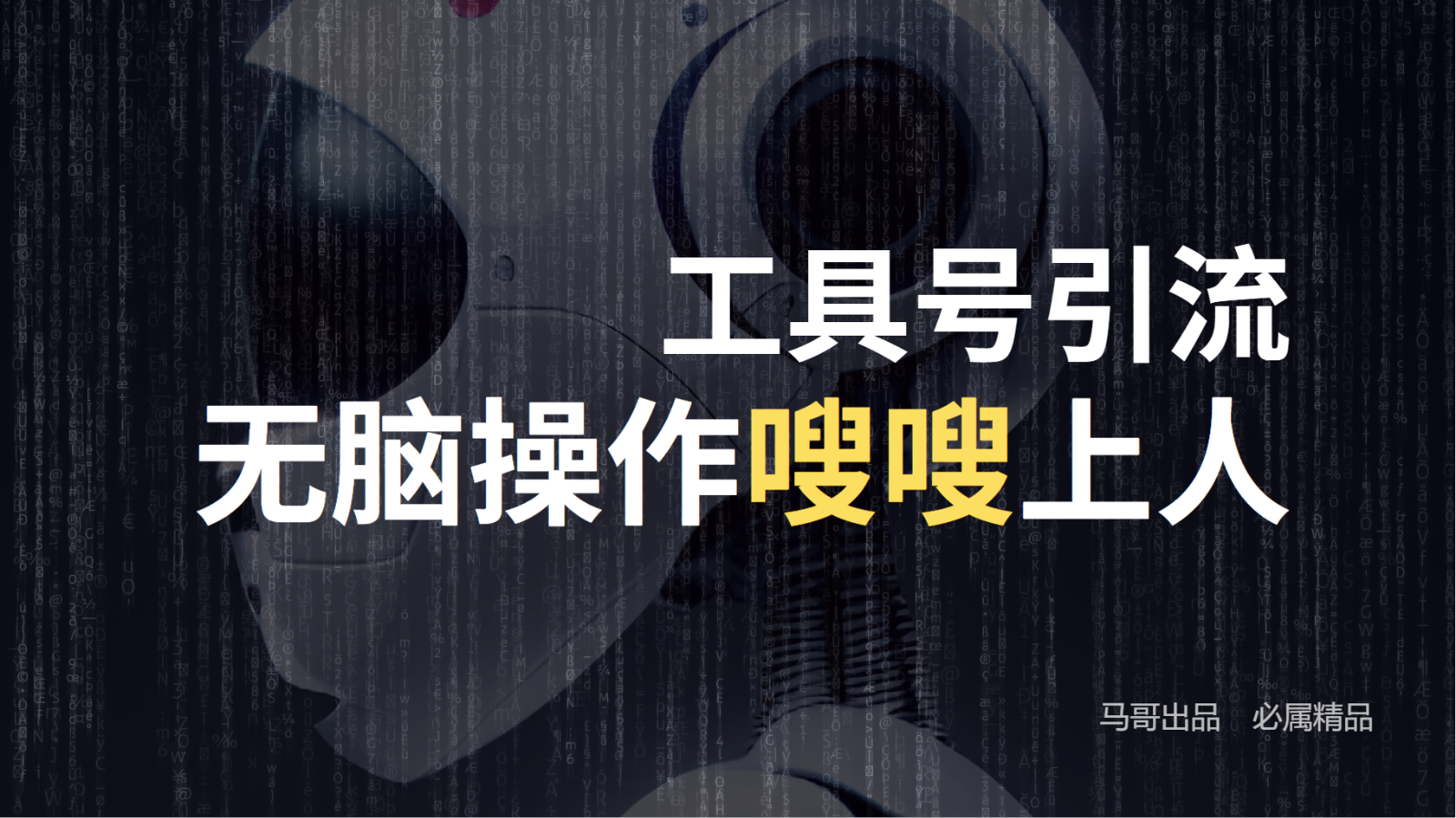 工具号高效引流法，嗖嗖上人，日引1000+，直接搬运，无脑操作-网创星球