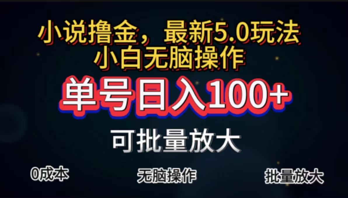 全自动小说撸金,单号日入100+小白轻松上手,无脑操作-网创星球