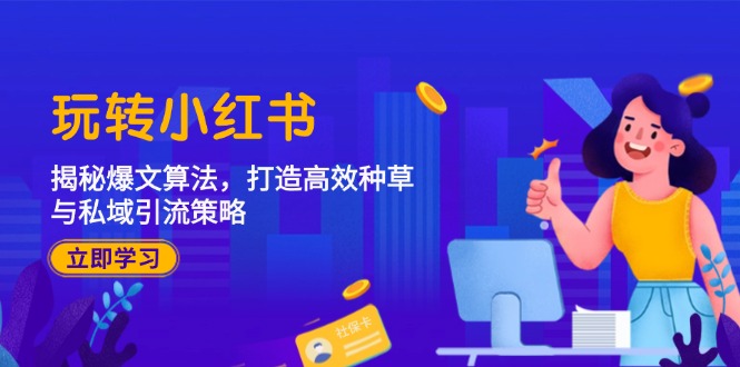 玩转小红书：揭秘爆文算法，打造高效种草与私域引流策略-网创星球