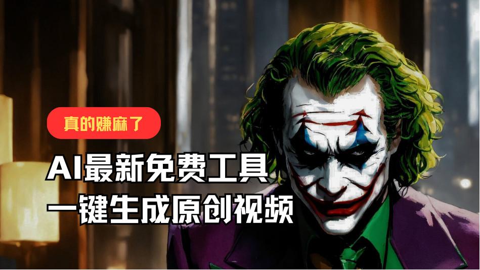 最新免费AI工具,一键生成原创视频,佛系搬运,轻松月入10000+!-网创星球