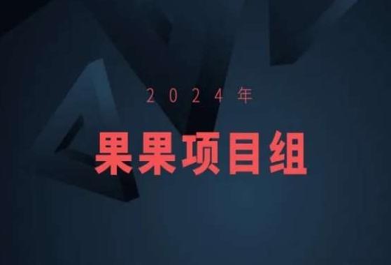2024年果果项目组项目合集-果果最新项目-网创星球
