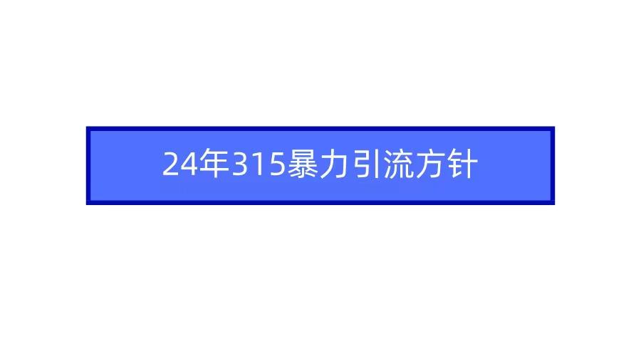 2024年自媒体爆款视频制作,快速涨粉暴力引流方针!-网创星球