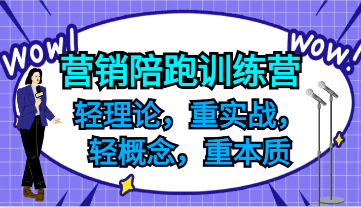 营销陪跑训练营，轻理论，重实战，轻概念，重本质，适合中小企业和初创企业的老板-网创星球