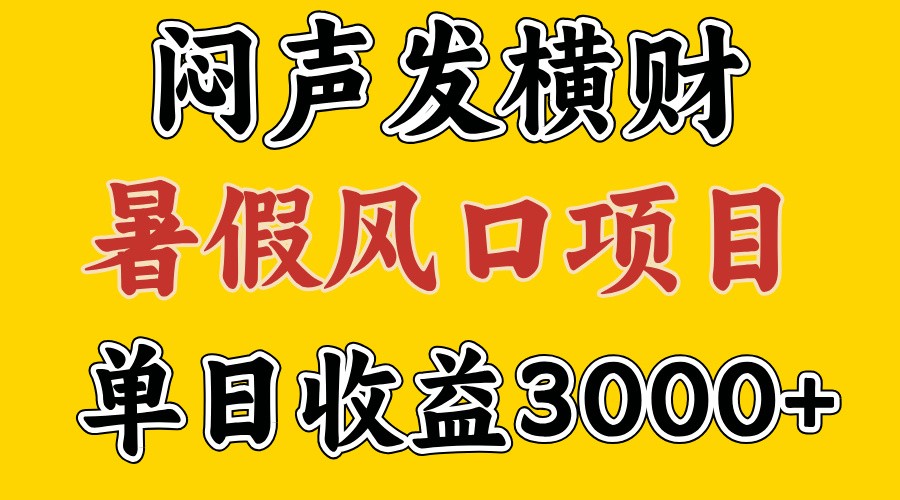 30天赚了7.5W 暑假风口项目，比较好学，2天左右上手-网创星球