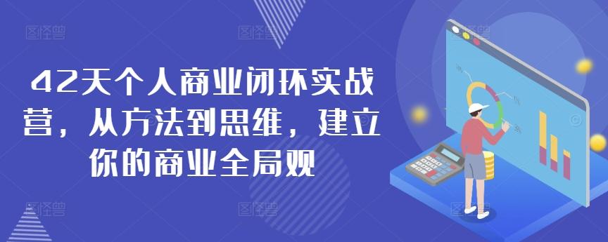 42天个人商业闭环实战营,从方法到思维,建立你的商业全局观