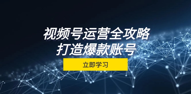 视频号运营全攻略，从定位到成交一站式学习，视频号核心秘诀，打造爆款…-网创星球