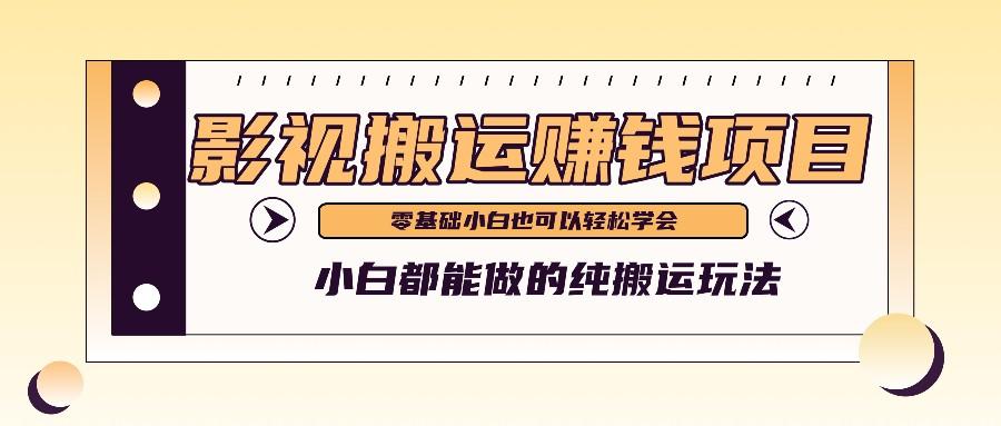 手把手教你操作影视搬运项目,小白都能做零基础也能赚钱-网创星球