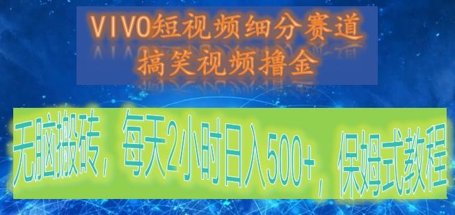 VIVO短视频细分赛道,搞笑视频撸金,无脑搬砖,每天2小时日入500+,保姆式教程-网创星球