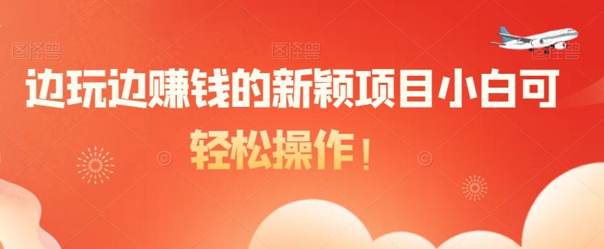 边玩边赚钱的新颖项目小白可轻松操作！-网创星球